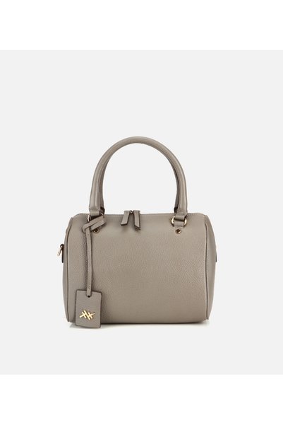 Women's Leather Mink Zippered Shoulder Bag