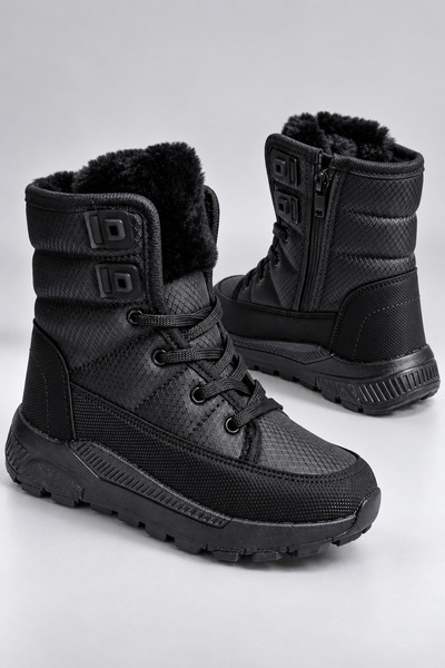 Unisex Children'S, Non-Slip Sole, Lace-Up, Thermal, Winter Snow Boots