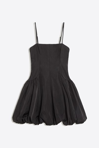 Strappy Balloon Skirt Mini Dress