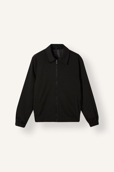 Regular Fit Polo Collar Basic Plain Twill Long Sleeve Shirt I0166Ax26Wn