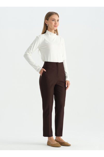 Brown Women's Trousers 26Ksl5654