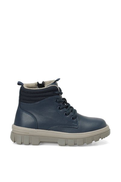 Sabin F Navy Blue Boy's Worker Boots