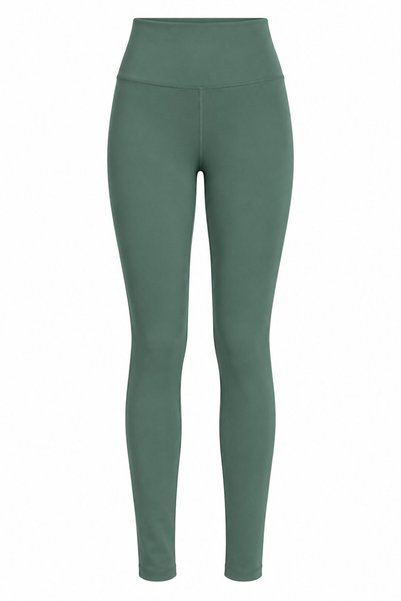 Green High Waist Leggings - 8877