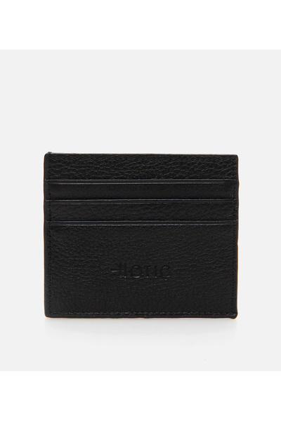 Genuine Leather Men's Black Wallet