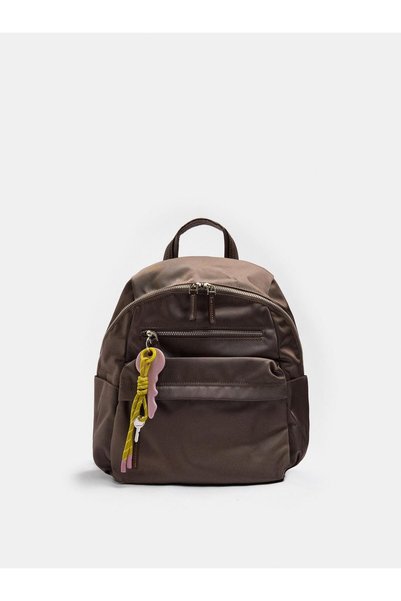 Women's 13" Technical Fabric Backpack with Charm
