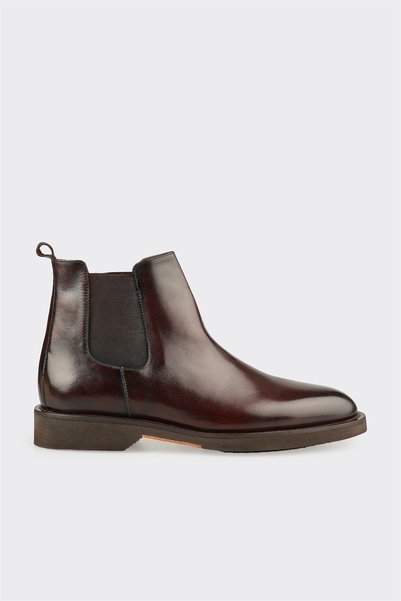 Brown Leather Men's Classic Boots