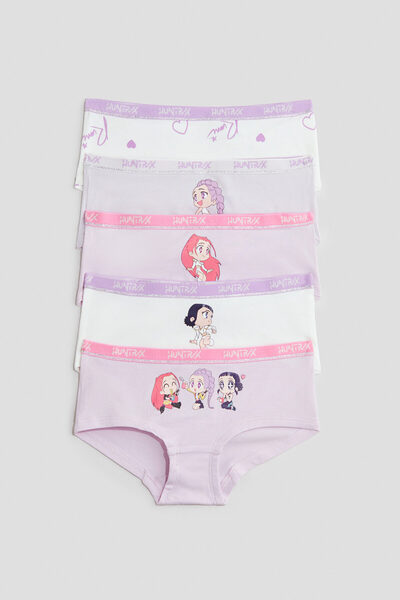 5-Pack Printed Hipster Panties