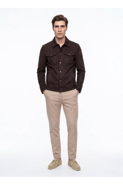 Trousers, 46, Beige