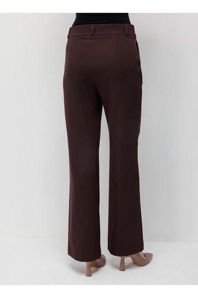Brown Women's Trousers M1Mz1010130199