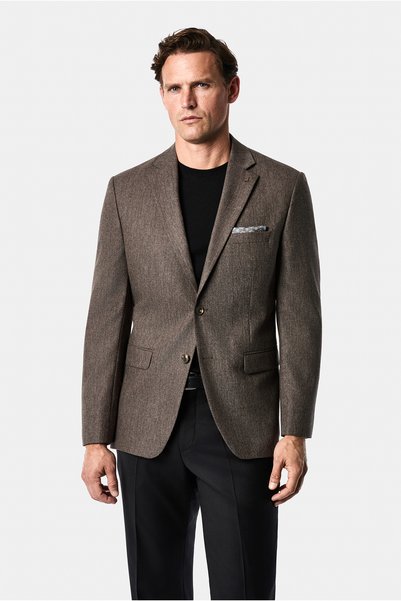 4 Drop Relaxed Fit Comfortable Cut Wool Mono Collar Classic Jacket