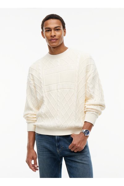 Sweater, L, Cream