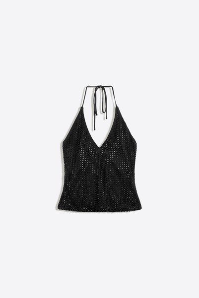 Halter Neck Top with Stones