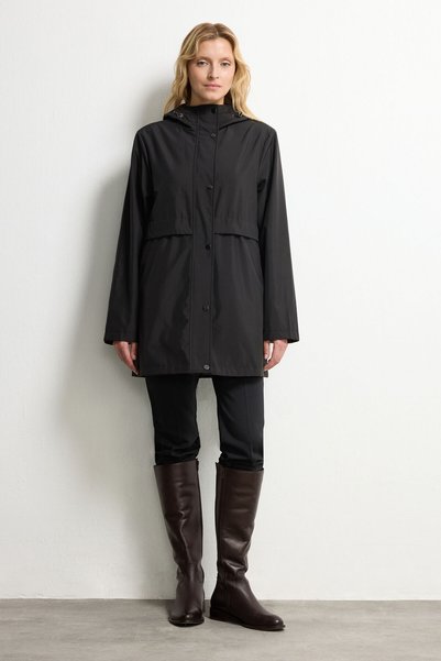Black Double-Sided Raincoat