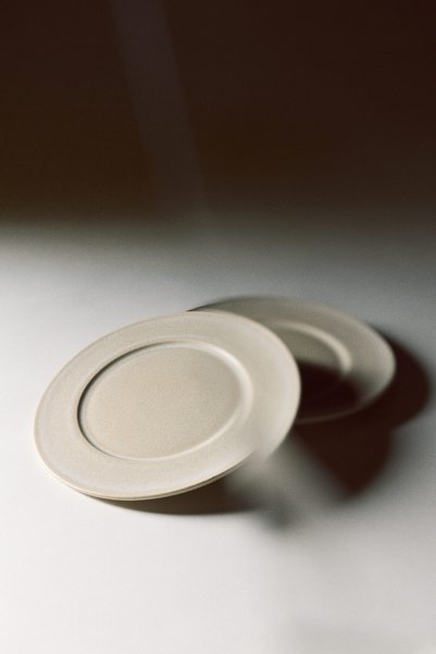2-Piece Stoneware Aperitif Plate