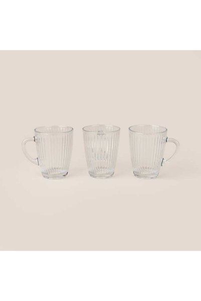 Kitchen Solo 3-Piece Mug - Transparent - 300 ml