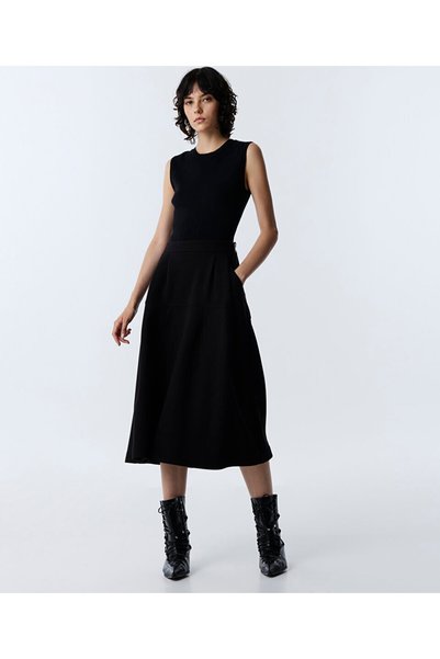 Midi Flared Skirt