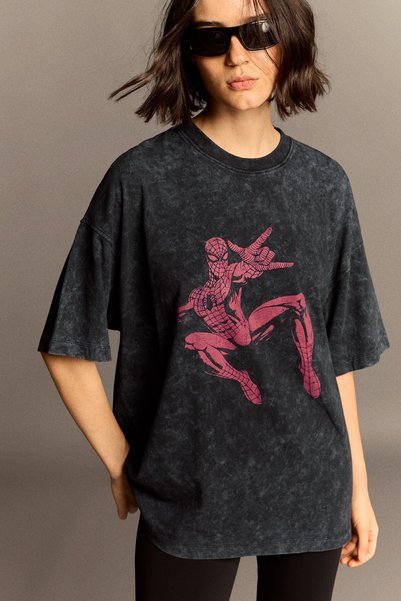 Spider-Man Oversize Short-Sleeved T-Shirt