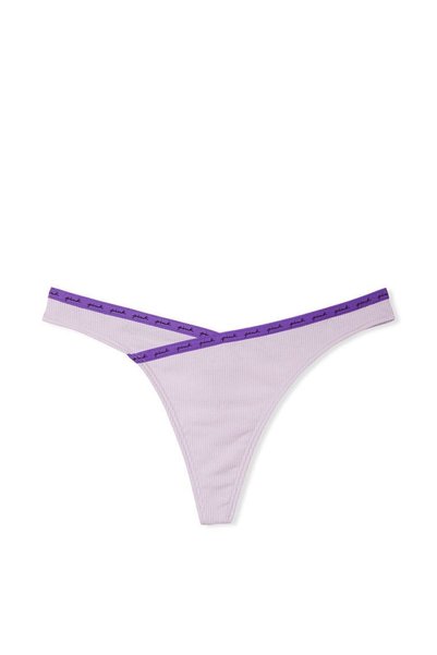 Corded Logo Cotton Thong