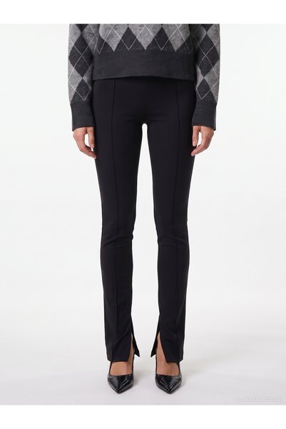 73236 High Waist Zipper Detailed Trousers