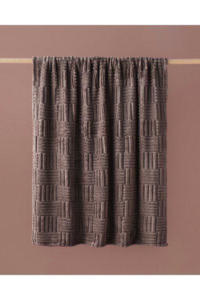 Siena Jacquard Wellsoft Tv Blanket 120X160 cm Brown