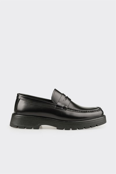 Black Men's Casual Loafer Shoes