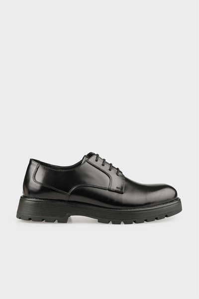Black Men's Casual Lace-Up Shoes