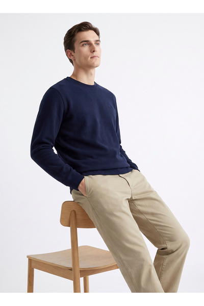 Sweatshirt, L, Navy Blue