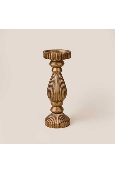 Deco Large Candlestick - Antique - 26.7 cm