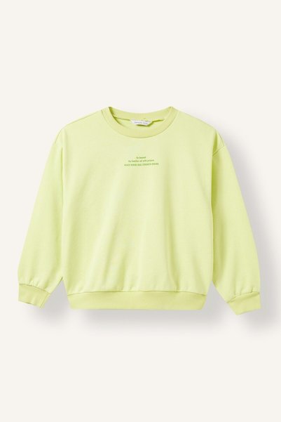 Relaxed Fit Crew Neck Printed Sweatshirt for Girls I4896A826Au