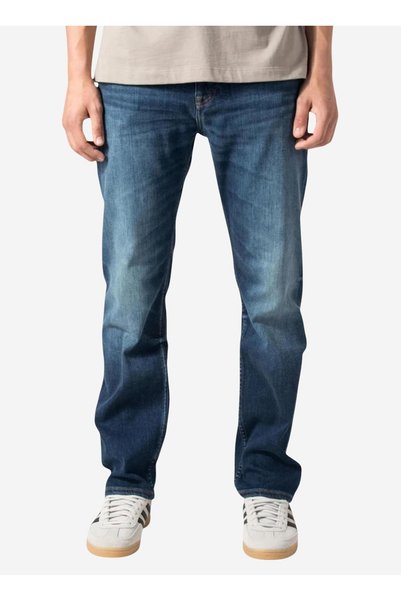 Navy Blue Men's Regular Fit Chino Trousers Ogden Bo