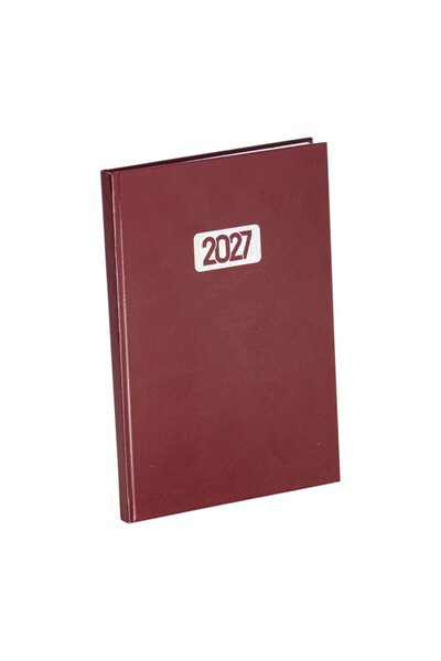 2027 agenda with leather cover 17x24 cm