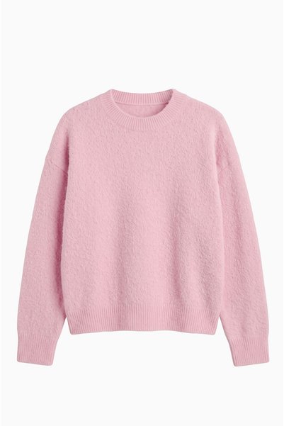 Pink Zane Soft Textured Sweater