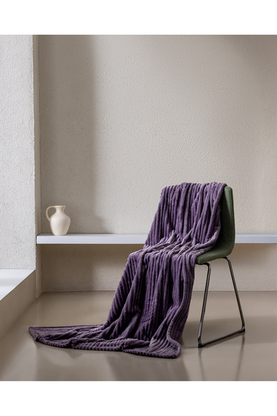 Corbeau Welsoft Flat Tv Blanket - Light Plum