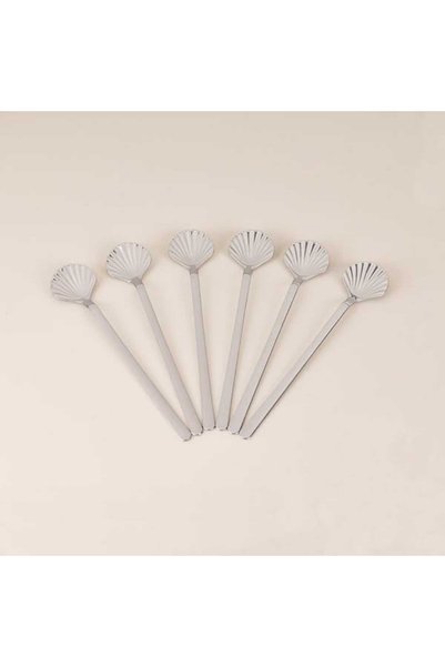Kitchen 6-Piece Tea Spoons - Silver