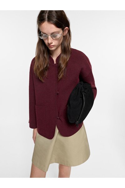 Women's Buttoned Knitted Coat