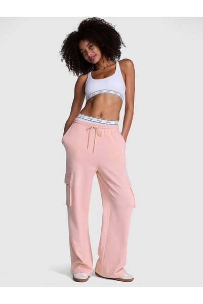 Ivy Fleece Wide Leg Cargo Sweatpants