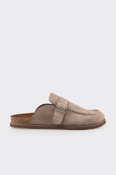 Mink Leather Men's Slippers