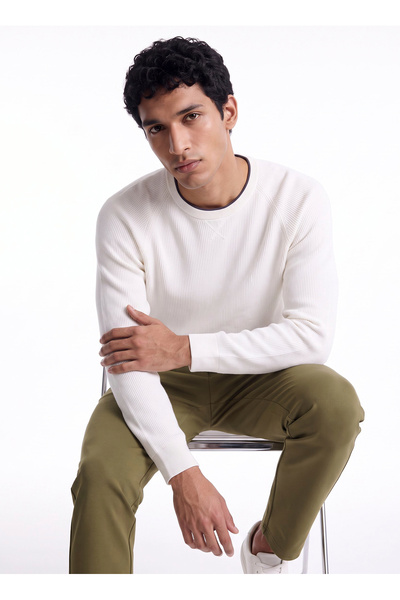 Sweater, S, Ecru