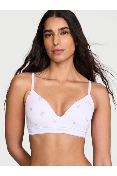 Embroidered Lightly Padded Supportive Wire-Free Bra