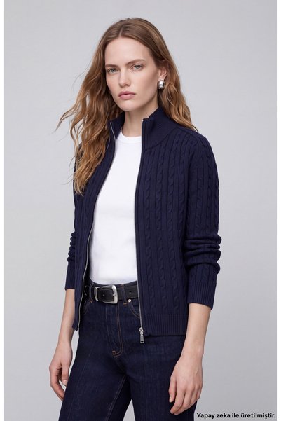 Navy Blue Cardigan