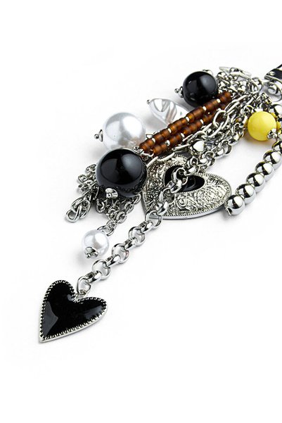 Karma Beaded Heart Keychain