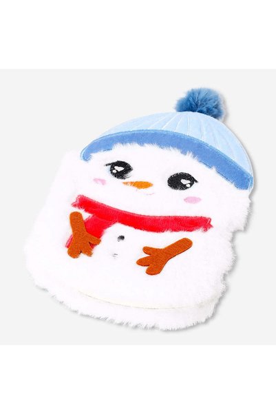 Plush Snowman Cover Notebook