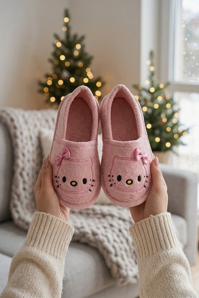 Women's Home Boots Furry Plush Booties Soft Slippers