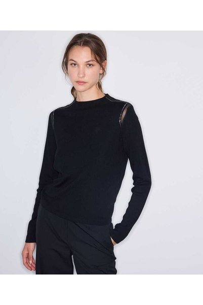 Hotfix Printed High-Neck Knitwear