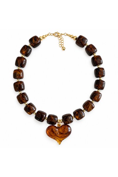 Heart bead necklace