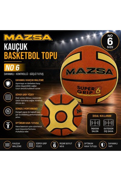 Mazsa Obb-Krc06001Y69 Basketball Ball No6