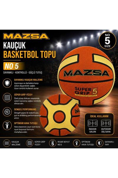 Mazsa Obb-Krc05001Y69 Basketball Ball No5