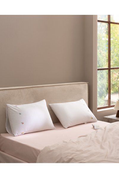 Eloura 2-Pack 100% Cotton Embroidered Pillowcases - White