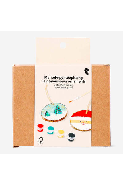 DIY Wooden 3-Piece Christmas Ornament