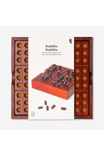 15-Piece Wooden Sudoku Game